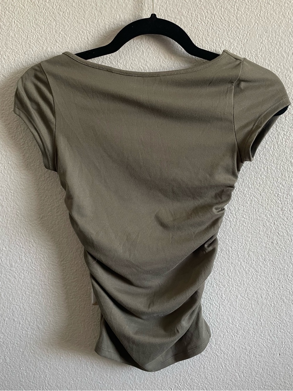 Green Boat Neck Top